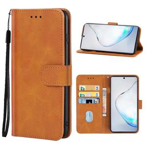 huismerk Lederen telefoonhoesje voor Samsung Galaxy Note10 5G (Brown)