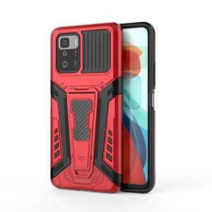 huismerk Voor Xiaomi Redmi Note 10 Pro 5G War Chariot Series Armor All-inclusive schokbestendig PC + TPU-beschermhoes met onzichtbare houder