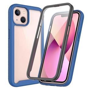 huismerk Starry Sky Solid Color Series Shockproof PC + TPU Case with PET Film For iPhone 13 mini(Royal Blue)