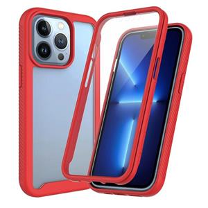 huismerk Sterrenhemel Solid Color Serie Schokbestendig PC + TPU-hoesje met PET-film voor iPhone 13 Pro