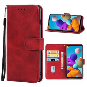 huismerk Leren telefooncase voor Samsung Galaxy A21S