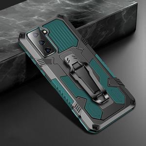 huismerk Voor Samsung Galaxy S30 Machine Armor Warrior Shockproof PC + TPU Beschermhoes (Army Green)