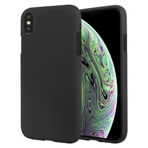 huismerk MERCURY GOOSPERY zacht gevoel vloeibare TPU Drop-proof softcase voor iPhone XS(Black)