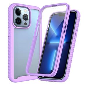 huismerk Starry Sky Solid Color Serie Schokbestendig PC + TPU-hoesje met PET-film voor iPhone 13 Pro Max