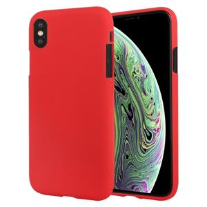 huismerk KWIK GOOSPERY SOFT FEELING Liquid TPU drop-proof softcase voor iPhone XS (rood)