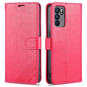 Voor Oppo Reno6 / Reno6 Pro 5G AZNS Sheepskin Texture Horizontale Flip Lederen Case met Houder & Card Slots & Portemonnee