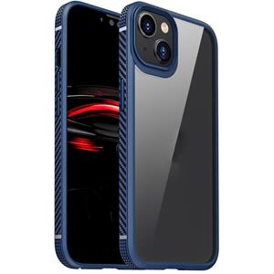 huismerk MG Series Koolstofvezel TPU + Clear PC Four-Corner Airbag Shockproof Case voor iPhone 13 Mini