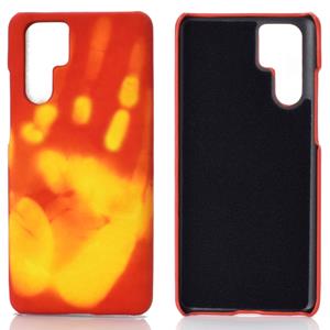 Huismerk Plak de huid + PC thermische sensor verkleuring beschermende back cover Case voor Huawei P30 Pro (oranje)