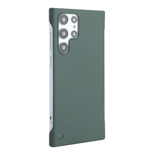 Voor Samsung Galaxy S22 Ultra 5G Enkay Matte Frameloze Hard PC Case (Dark Green)