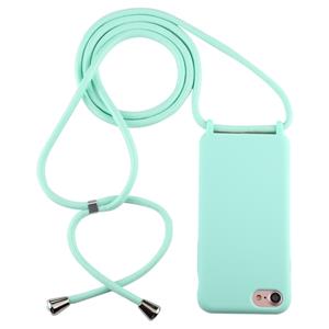 huismerk Voor iPhone 6s / 6 Candy Color TPU beschermhoes met Lanyard (Mint Green)