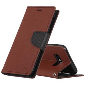 huismerk KWIK GOOSPERY FANCY dagboek horizontale Flip PU lederen case voor Galaxy S10e met houder & kaartsleuven & portemonnee (bruin)