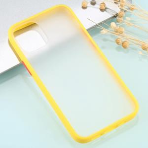 huismerk Skin Feel Series Shockproof Frosted TPU + PC Beschermhoesje Voor iPhone 13 mini (Geel)