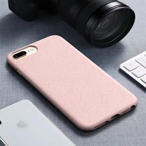 huismerk Voor iPhone 6 plus & 6s plus Starry Series schokbestendig stro materiaal + TPU beschermhoes (roze)