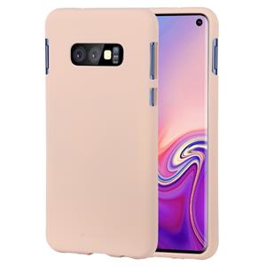 huismerk KWIK GOOSPERY zacht gevoel vloeibare TPU drop-proof zachte Case voor Galaxy S10e (abrikoos)