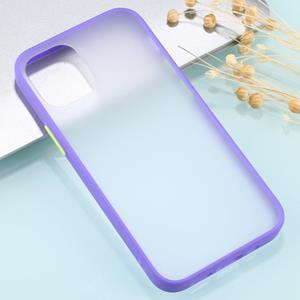 huismerk Skin Feel Series Shockproof Frosted TPU + PC Beschermhoesje Voor iPhone 13 Pro Max (Paars)