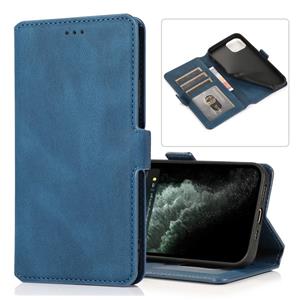 huismerk Retro Magnetische Sluiting Sluiting Horizontale Flip Leren Case met Houder & Kaart Slots & Photo Frame & Wallet voor iPhone 13 Pro (Navy Blue)