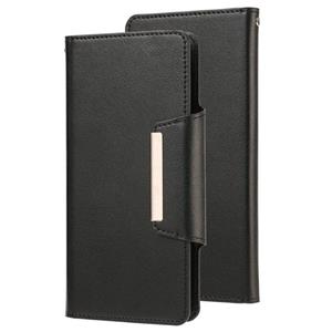 huismerk Voor Samsung Galaxy Note20 Ultra Ultra-dunne scheidbare magnetische horizontale flip lederen hoesje met kaartsleuf en portemonnee (zwart)