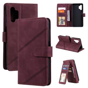 huismerk Voor Samsung Galaxy A32 5G Huid Feel Business Horizontale Flip PU Lederen Case met Houder & Multi-Card Slots & Portemonnee & Lanyard & Photo Frame