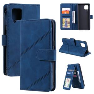 huismerk Voor Samsung Galaxy A42 5G Huid Feel Business Horizontale Flip PU Lederen Case met Houder & Multi-Card Slots & Portemonnee & Lanyard & Photo Frame