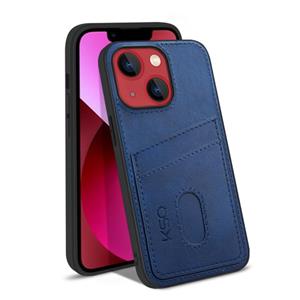 huismerk KSQ-kalfstructuur All-inclusive PU-telefoonhoesje voor iPhone 13 mini