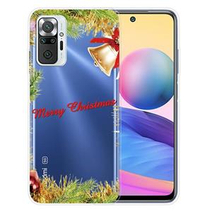 huismerk Voor Xiaomi Redmi Note 10 Pro 4G Christmas Series Transparante TPU-beschermhoes (Wheatgrass Bell)