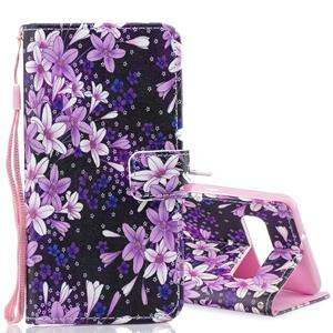 huismerk Lily patroon horizontale Flip lederen case voor Galaxy S10 5G met houder & kaartsleuven & portemonnee