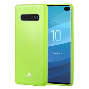 huismerk KWIK GOOSPERY PEARL JELLY TPU anti-val en kras geval voor Galaxy S10 PLUS (groen)