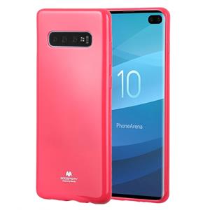 huismerk KWIK GOOSPERY PEARL JELLY TPU anti-val en kras geval voor Galaxy S10 PLUS (Rose Red)