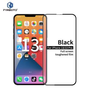 Pinwuyo 9h 2.5D Full Screen Gehard Glass Film voor iPhone 13/13 Pro (Black)