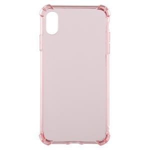 Huismerk 0 75 mm Dropproof transparante TPU Case voor iPhone XR (roze)