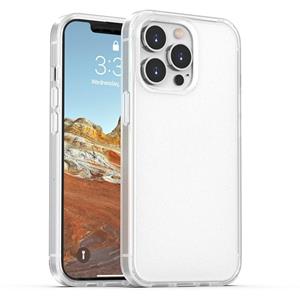 huismerk Huid Feel For Frosted PC + TPU schokbestendig geval met kleur knop voor iphone 13 pro