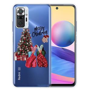 huismerk Voor Xiaomi Redmi Note 10 PRO 4G Kerstserie Transparante TPU-beschermhoes