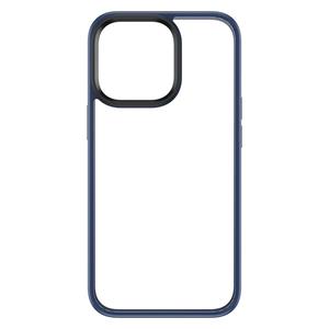 ROCK PC + TPU Udun transparant beschermhoesje voor iPhone 13 Pro Max (blauw)