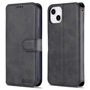 AZNS Calf Texture Horizontale Flip Leren Case met Houder & Card Slots & Portemonnee & Fotolijst voor iPhone 13 Mini