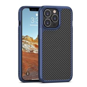 huismerk Pioneer Carbon Fiber Texture Shockproof TPU + PC Case voor iPhone 13 Mini