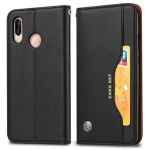 huismerk Knead huidtextuur horizontale Flip lederen case voor Xiaomi Redmi Note 7 & 7 Pro met foto frame & houder & kaartsleuven & portemonnee (zwart)