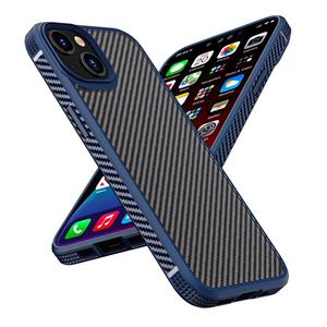 Ipaky MG Series Carbon Fiber TPU + PC Shockproof Case voor iPhone 13 Mini