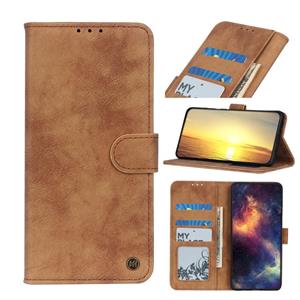 huismerk Antelope Texture Magnetic Buckle Horizontal Flip PU Leather Case with Card Slots & Wallet & Holder For iPhone 13 Pro(Brown)