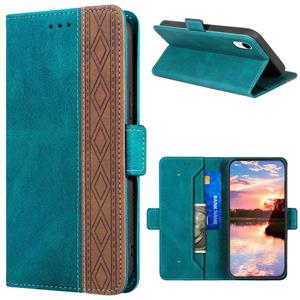 huismerk Stitching Magnetic Rfid Lederen Case voor iPhone XR