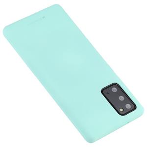 Voor Samsung Galaxy Note20 GOOSPERY ZACHT GEVOEL Vloeibare TPU Drop-proof Soft Case (Mint Green)