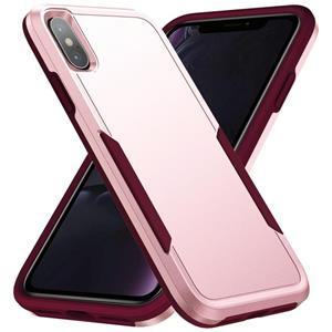 huismerk Pioneer Armor Heavy Duty PC + TPU Shockproof Case For iPhone XS Max(Pink)