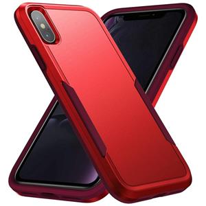 huismerk Pioneer Armor Heavy Duty PC + TPU Shockproof Case For iPhone XS Max(Red)