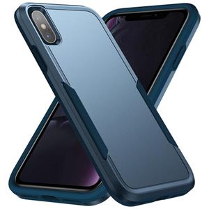 huismerk Pioneer Armor Heavy Duty PC + TPU Shockproof Case For iPhone XS Max(Blue)