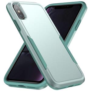 huismerk Pioneer Armor Heavy Duty PC + TPU Shockproof Case For iPhone XS Max(Green)