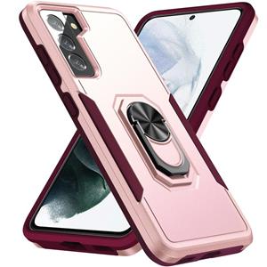 huismerk Voor Samsung Galay S21 + 5G Pioneer Armor Heavy Duty PC + TPU Shockproof Case met Houder (Pink)