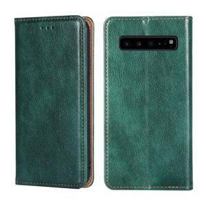 huismerk Voor Samsung Galaxy S10 5G PU + TPU Gloss Oil Solid Color Magnetische Horizontale Flip Lederen Case met Houder & Kaart Slot & Portemonnee (Groen)