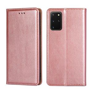 huismerk Voor Samsung Galaxy S20 + PU + TPU Gloss Oil Solid Color Magnetische Horizontale Flip Lederen Case met Houder & Kaart Slot & Portemonnee (Rose Gold)