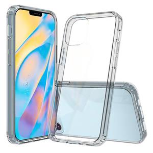 huismerk Voor iPhone 12 mini Schokbestendige krasvrije TPU + acryl beschermhoes(Grijs)