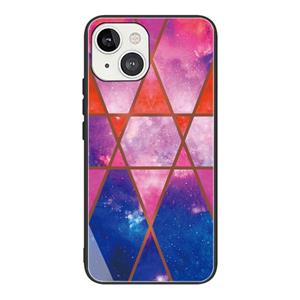 huismerk Abstract Marble Pattern Glass Protective Case For iPhone 13(HC-A5)