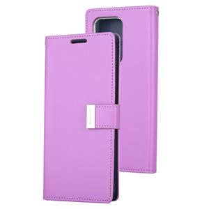 GOOSPERY RICH DIARY For Galaxy S20 Ultra PU + TPU Crazy Horse Texture Horizontal Flip Leather Case with Card Slots & Wallet & Photo frame(Purple) GOO